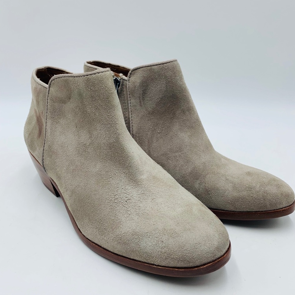 Sam Edelman gray side zip booties NEW W/ Defect